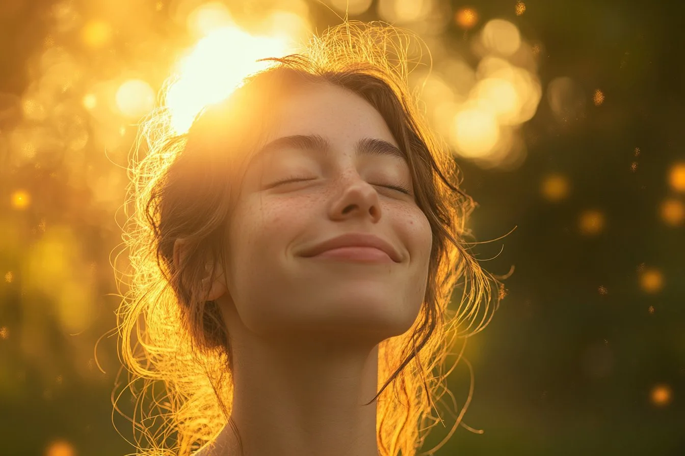 Person looking relieved walking outside after completing ADHD evaluation